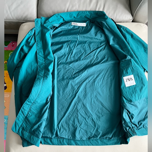 Zara Men’s Mock Neck Windbreaker Jacket - Size L - Picture 5 of 8
